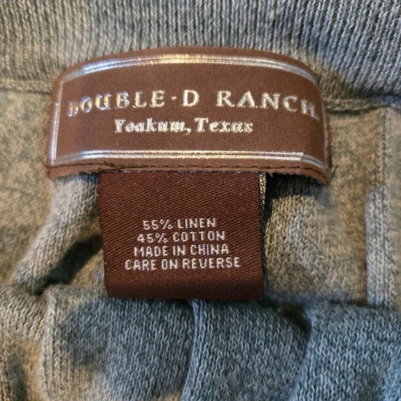 Double D Ranch Womens Linen Cotton Blend Western Aztec Blanket Maxi Skirt Sz Med